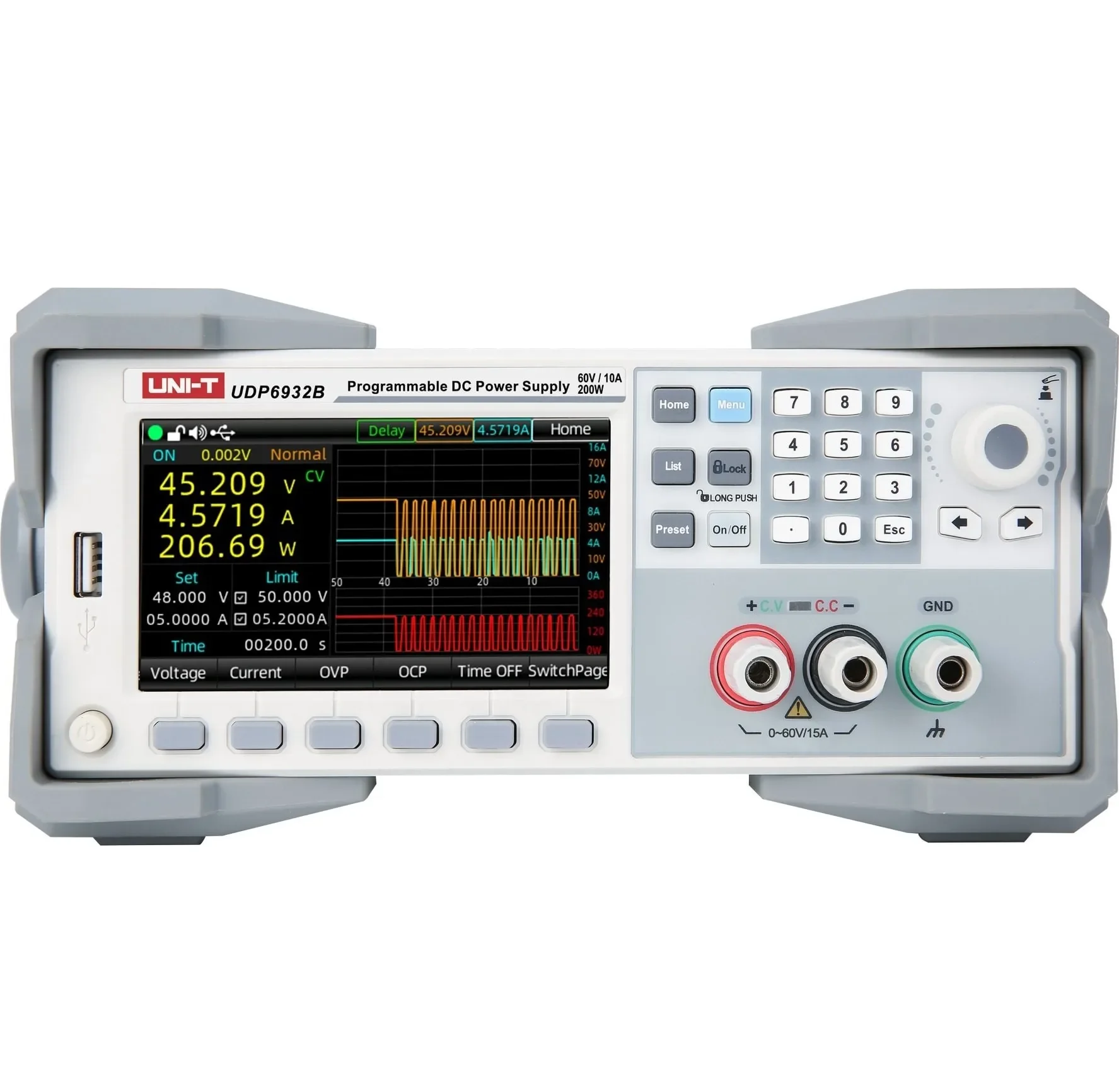 【جديد تمامًا】 UDP6932B - مصدر  - مراجعة Programmable Dc Power Supply 60V 10A وسعره