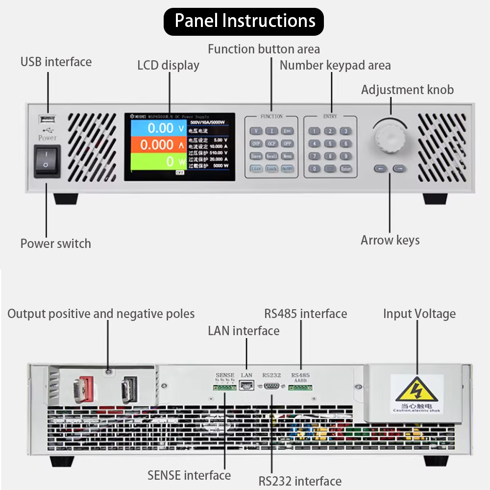 مصدر طاقة تيار مستمر متغير وقا - مراجعة Programmable Dc Power Supply 60V 10A وسعره