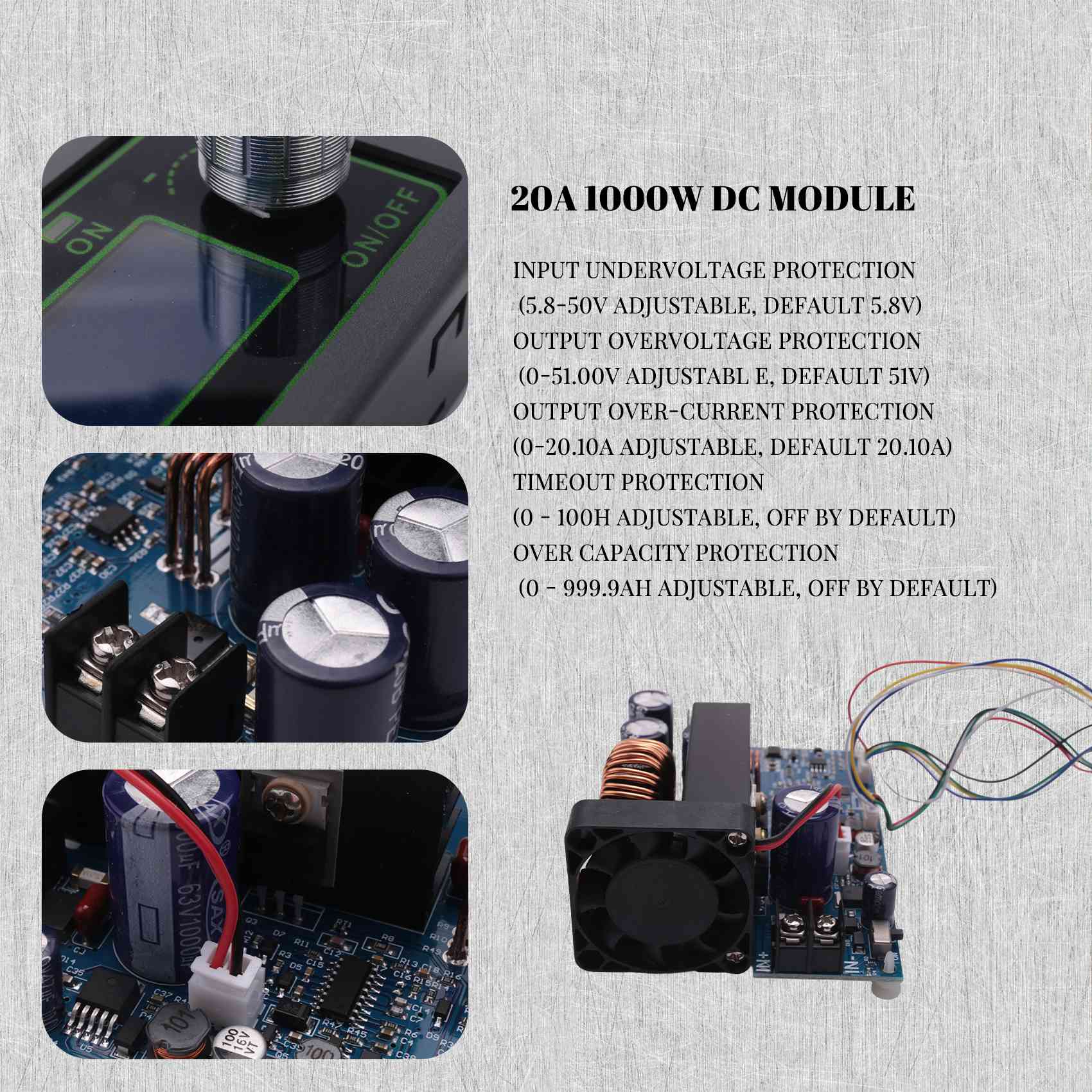 [NEWA76K!】 WZ5020L 20A 1000W م - مراجعة Step Down Dc Power Supply Module 1000W وسعره